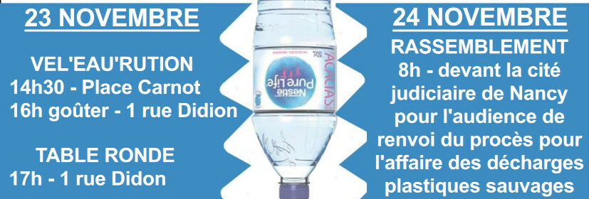 Nestlé en procès 2025 - Acte #1 Exigeons la justice Remettons l'eau en commun