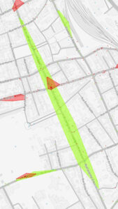 Baromètre vélo 2025 : Rue Jeanne d'Arc dans une longue zone « progrès »